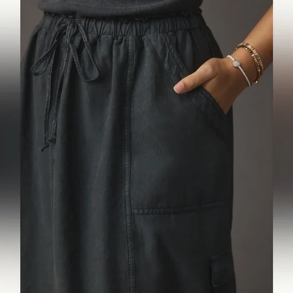 Daily Practice by Anthropologie Be Bold Racerback Twofer Dress in “Washed Black” - Picture 8 of 15